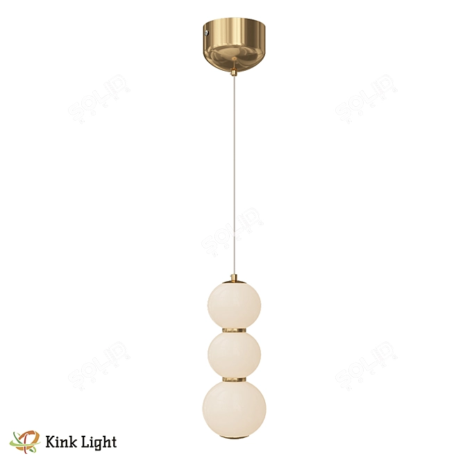 Scandinavian Pendant Light Fixture 3D model image 1