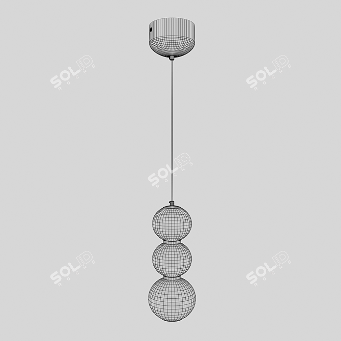 Scandinavian Pendant Light Fixture 3D model image 2