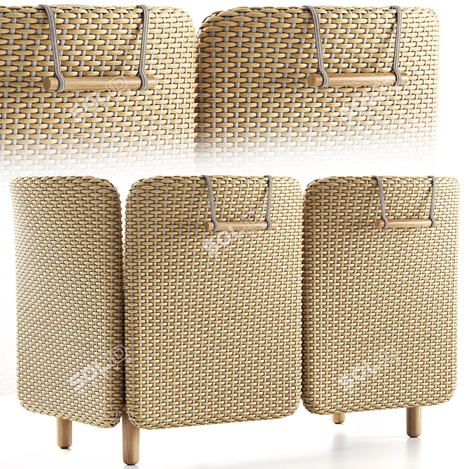 Arch 2 Seater Outdoor Sofa 3D model image 6