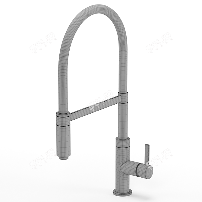 Modern Kitchen Faucet - Model Kit 3D model image 7