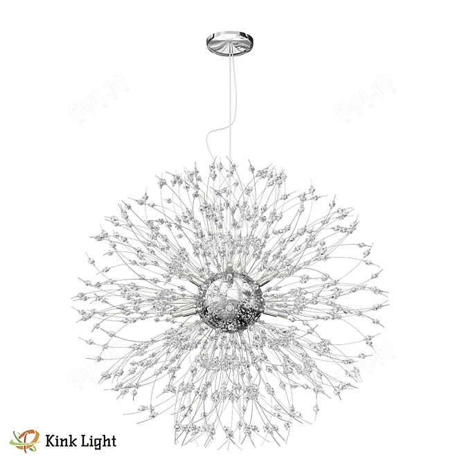 Dalí Crystal Pendant Chandelier 3D model image 1