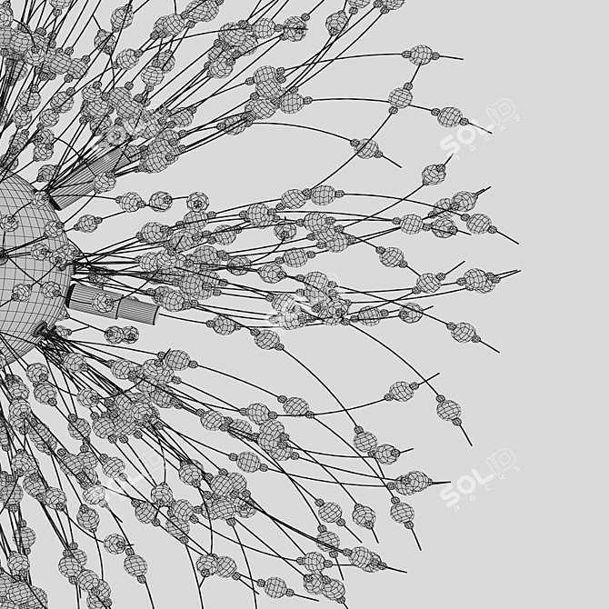 Dalí Crystal Pendant Chandelier 3D model image 3