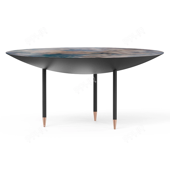 Modern Polygonal De Castelli Table 3D model image 2