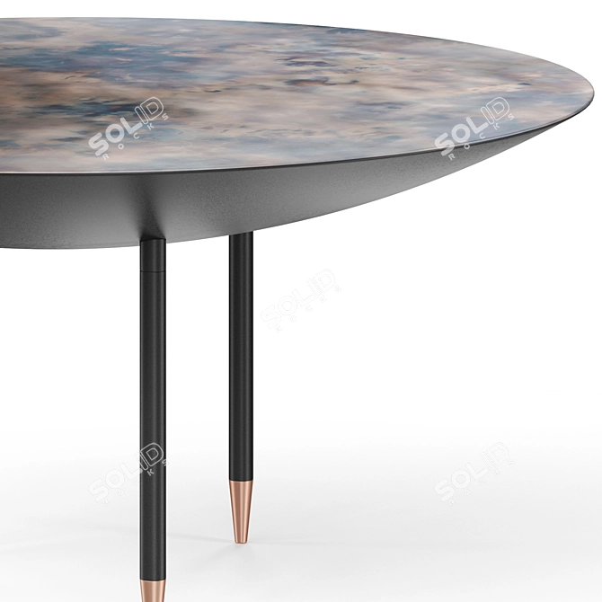 Modern Polygonal De Castelli Table 3D model image 3