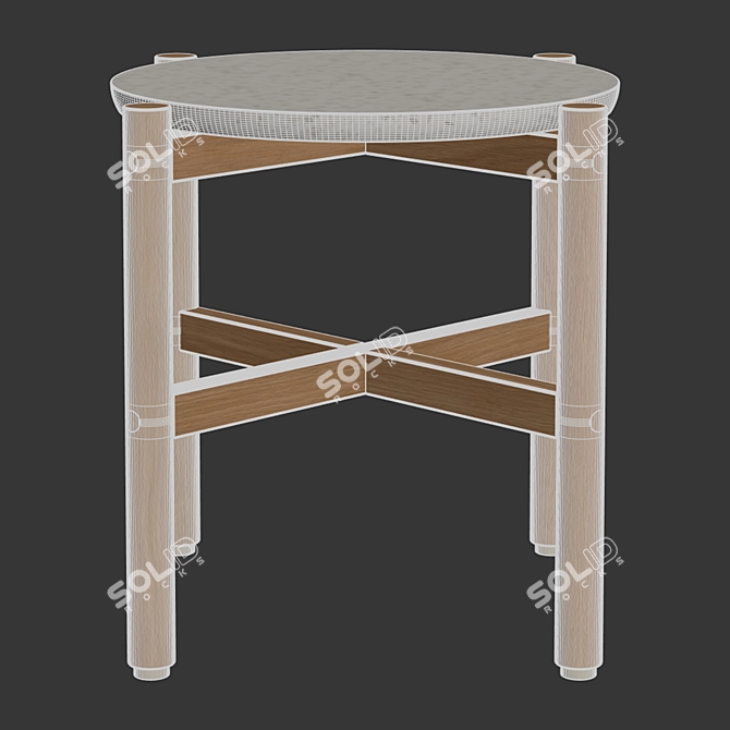 Seamless Textured Coffee Table | V-Ray Compatibility 3D model image 4