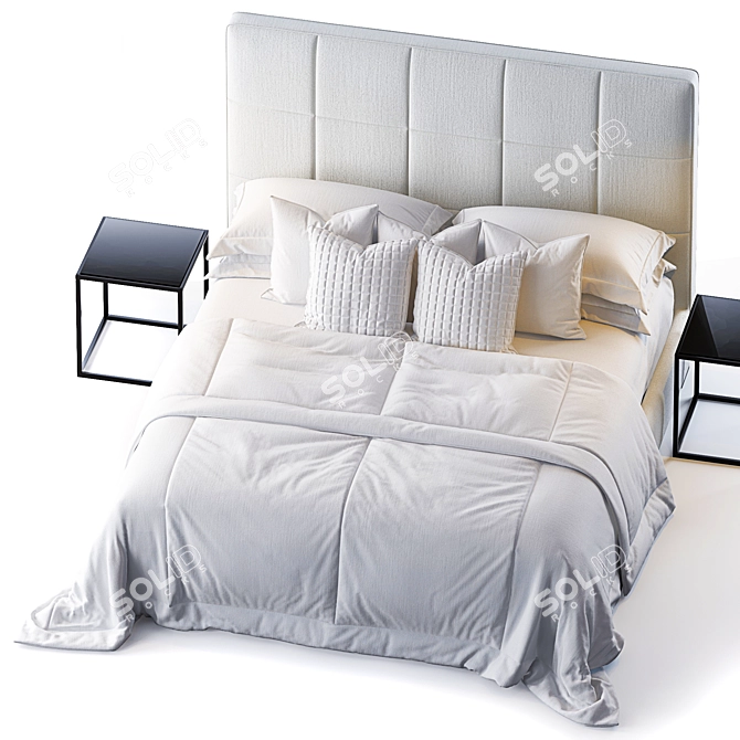 Meridiani Bardo Bed_ADAPTER 3D model image 2