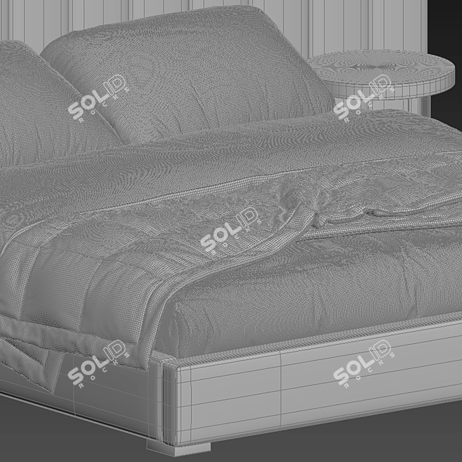 Elegant Modena Bed by Restoration 3D model image 5