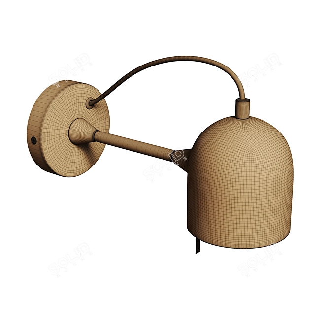 Modern Steel Lucilla Wall Sconce 3D model image 5