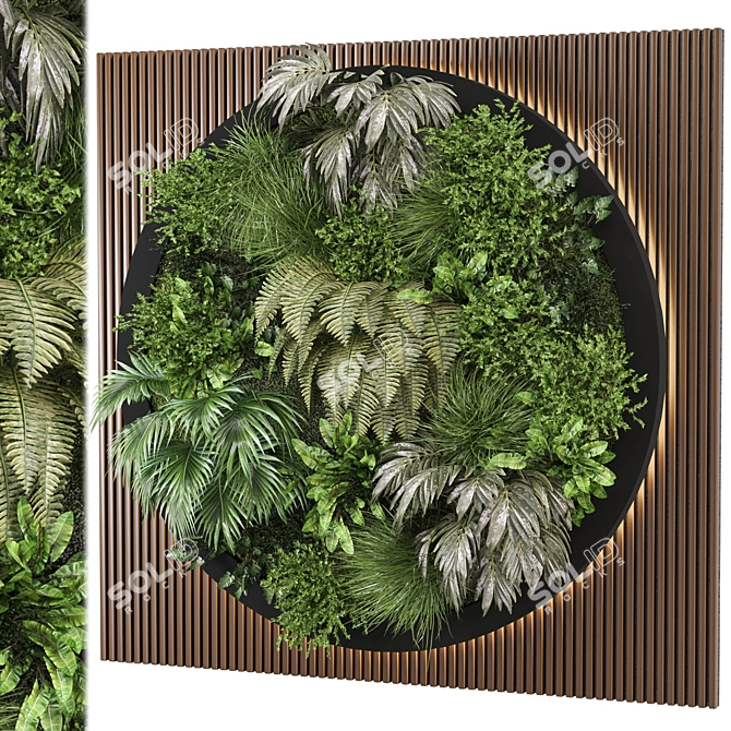 Corona Indoor Vertical Garden Set 3D model image 1