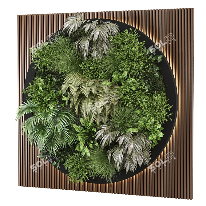 Corona Indoor Vertical Garden Set 3D model image 4