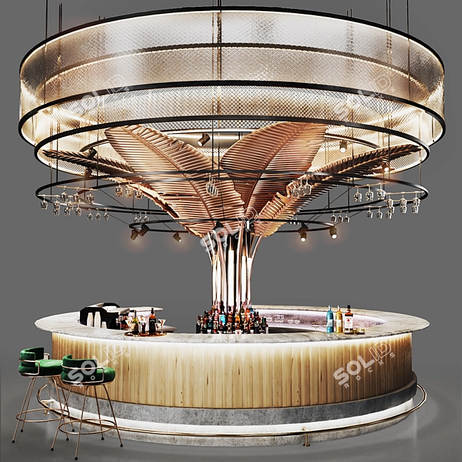 Cafe10 CocktailBar 3D Model 3D model image 1