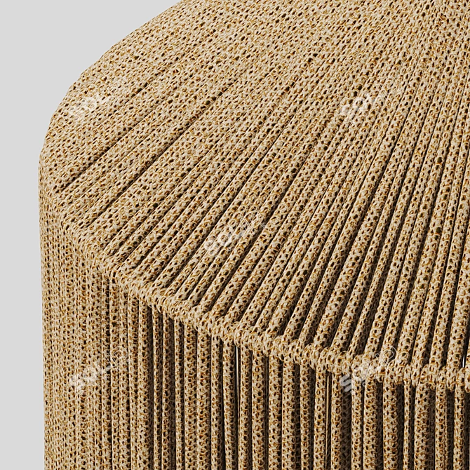 Modern Wicker Lamp Fixture 3D model image 3