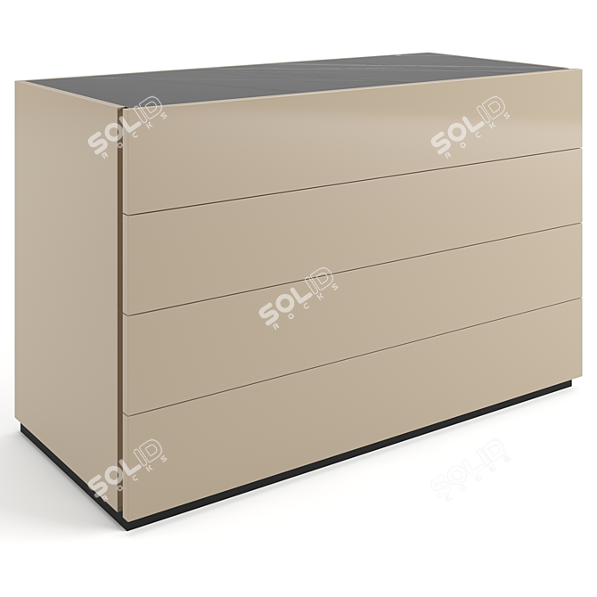 Modern Molteni 606 Chest 120cm 3D model image 4