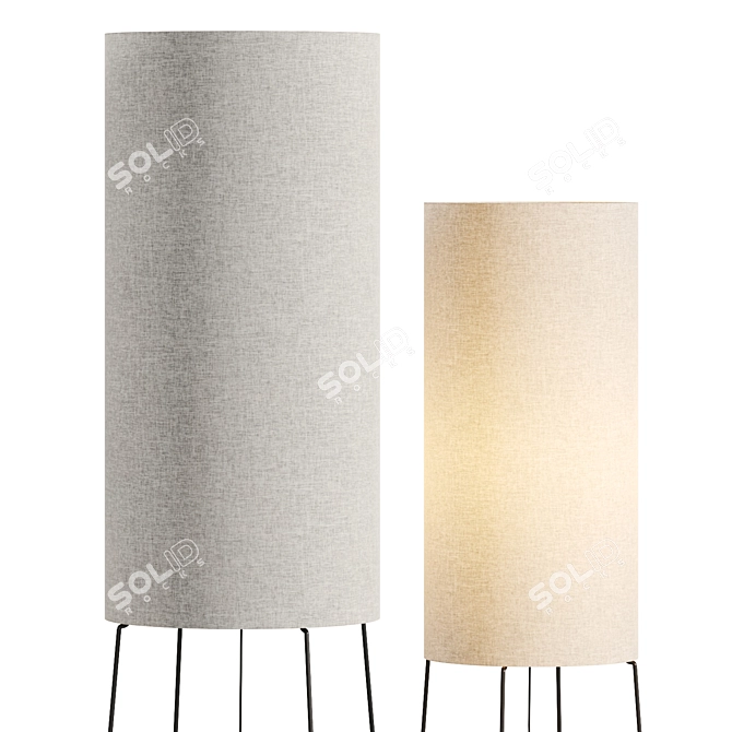 Filumen Column Fl Pendant Light 3D model image 3