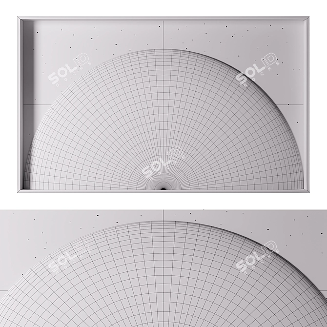 Moon Surface Decor Lighting Panel 3D model image 4