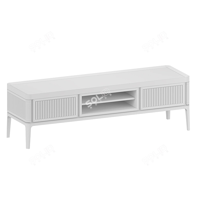 Italian Designer TV Stand Cabinet 3D model image 2