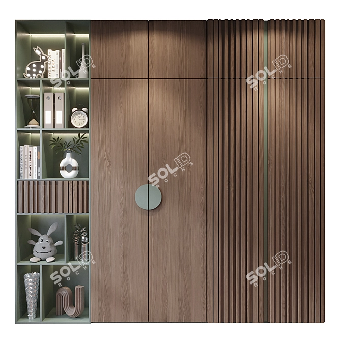 Child's Customizable Wardrobe Set 3D model image 1