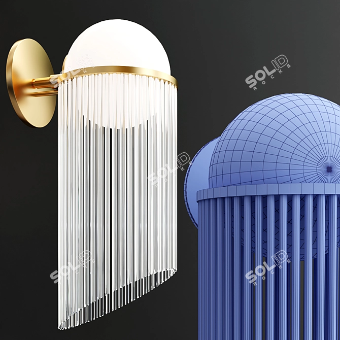 Luminous Celestial Wall Sconce 3D model image 2