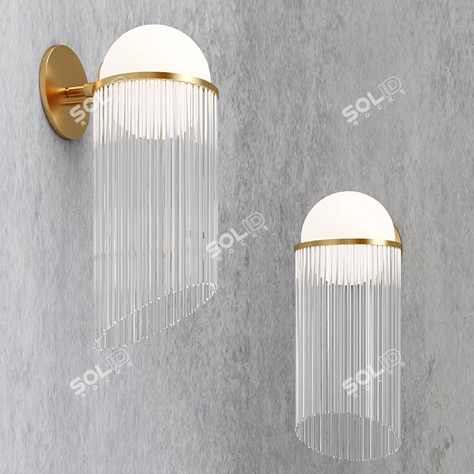 Luminous Celestial Wall Sconce 3D model image 3