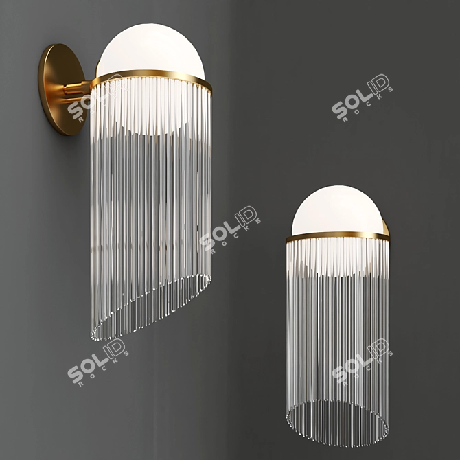 Luminous Celestial Wall Sconce 3D model image 4