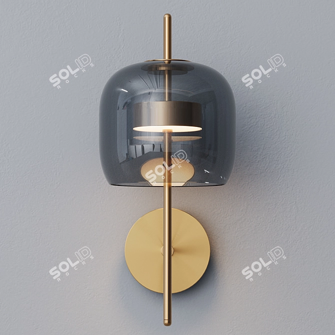 Elegant Shade Wall Sconce 3D model image 6