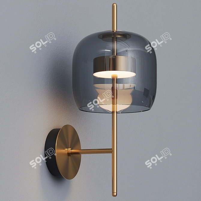 Elegant Shade Wall Sconce 3D model image 7