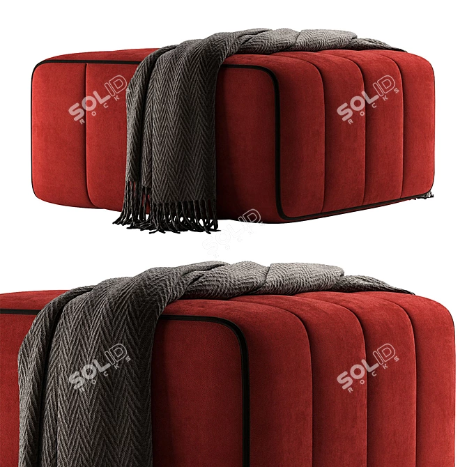 Modern Modular Pouf Furniture 3D model image 3
