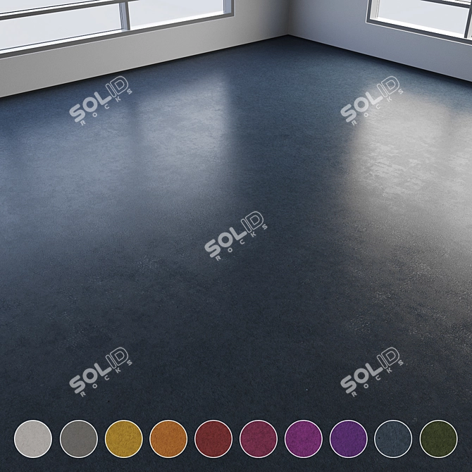 Colorful Seamless Epoxy Flooring 3D model image 1