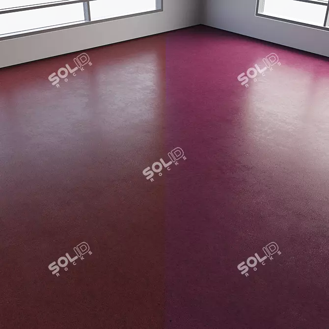 Colorful Seamless Epoxy Flooring 3D model image 4