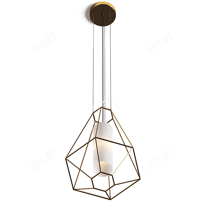 Modern Pendant Lamp 3D Model 3D model image 2