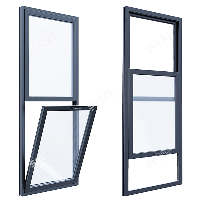 Sleek Modern Windows Upgrade 3D model image 2