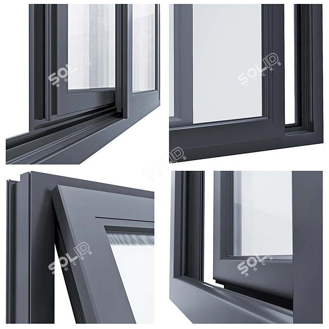 Sleek Modern Windows Upgrade 3D model image 3