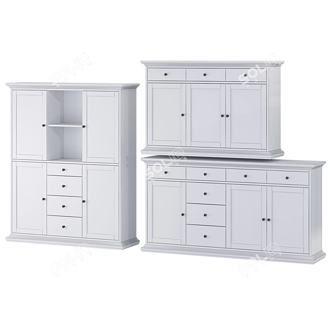 Charli Buffets Set by Lazurit 3D model image 5