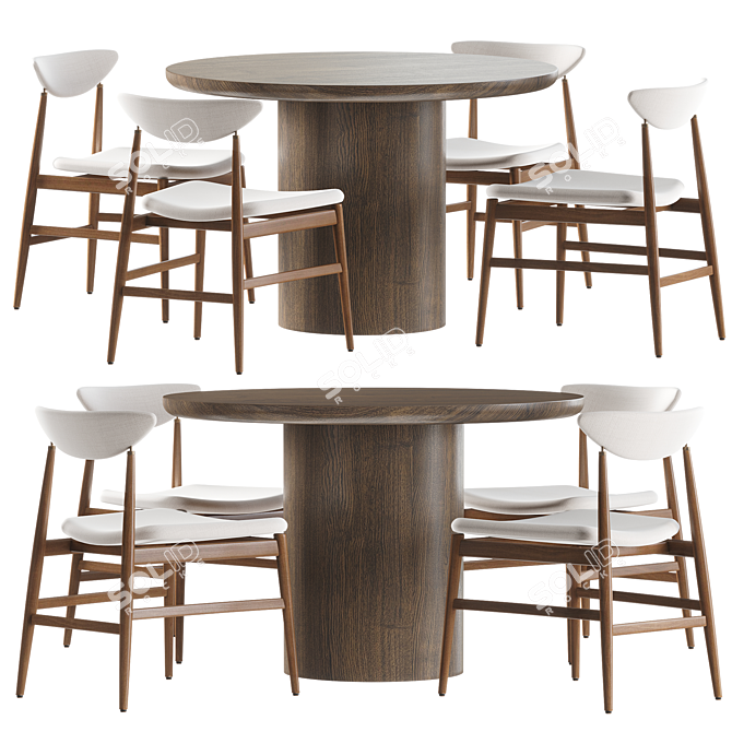 Gubi Gent Dining Table 2014 3D model image 1