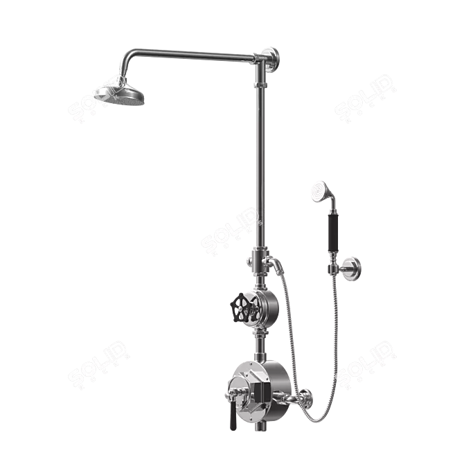 Regulator External Thermostatic Shower 3D model image 1