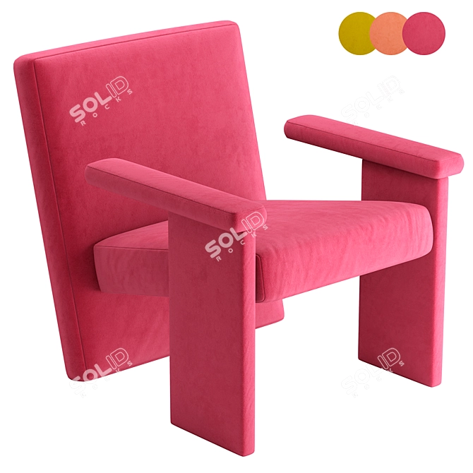  La Cividina Ageti Armchair 3D model image 1