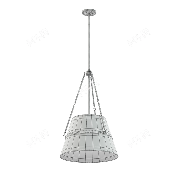 Elegant Oliver Pendant Ceiling Light 3D model image 2