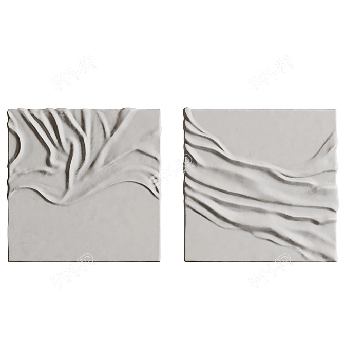 4K Textured Panels Pictures Bundle 3D model image 2