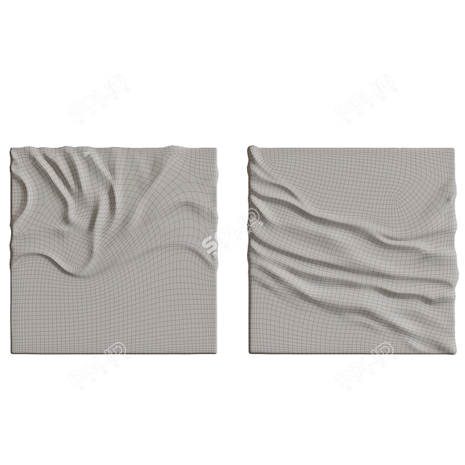 4K Textured Panels Pictures Bundle 3D model image 4