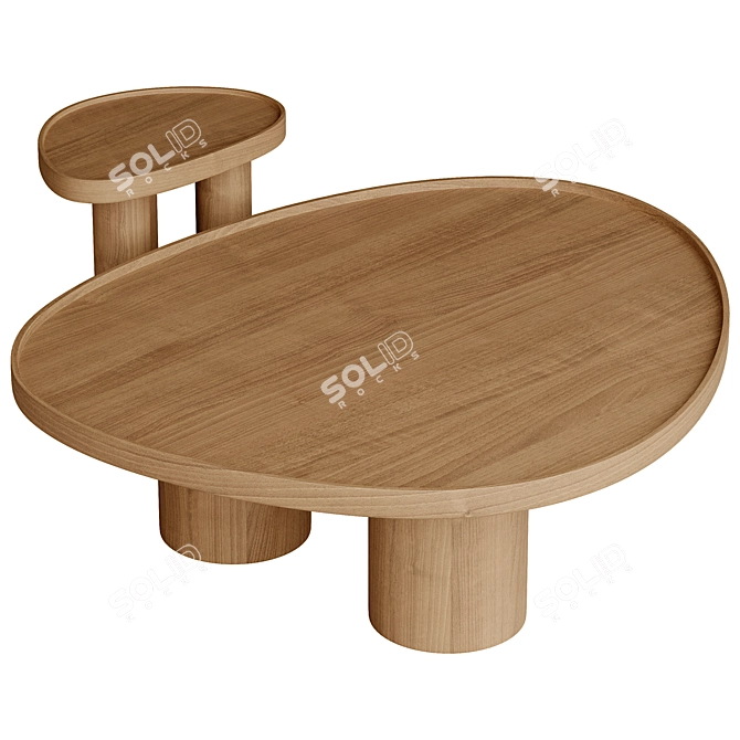 Eco-Friendly Brasero Coffee Table 3D model image 2