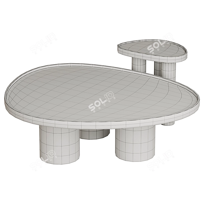 Eco-Friendly Brasero Coffee Table 3D model image 4