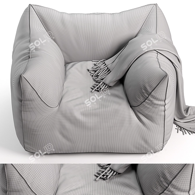 Modern Chic Lounge Chair Design 3D model image 7