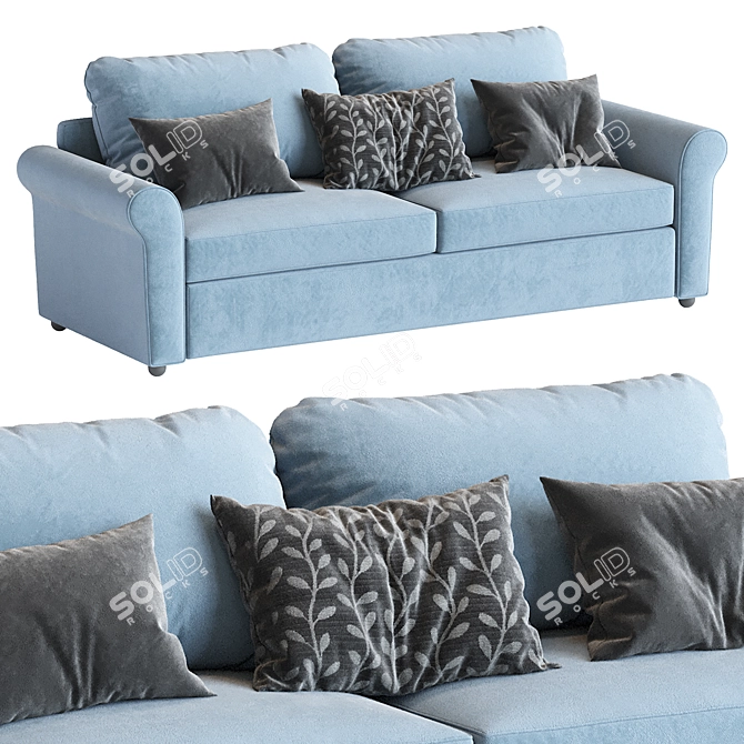 Custom Fabric Brighton Sofa (82") 3D model image 3