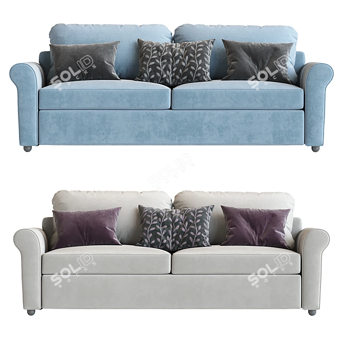 Custom Fabric Brighton Sofa (82") 3D model image 4