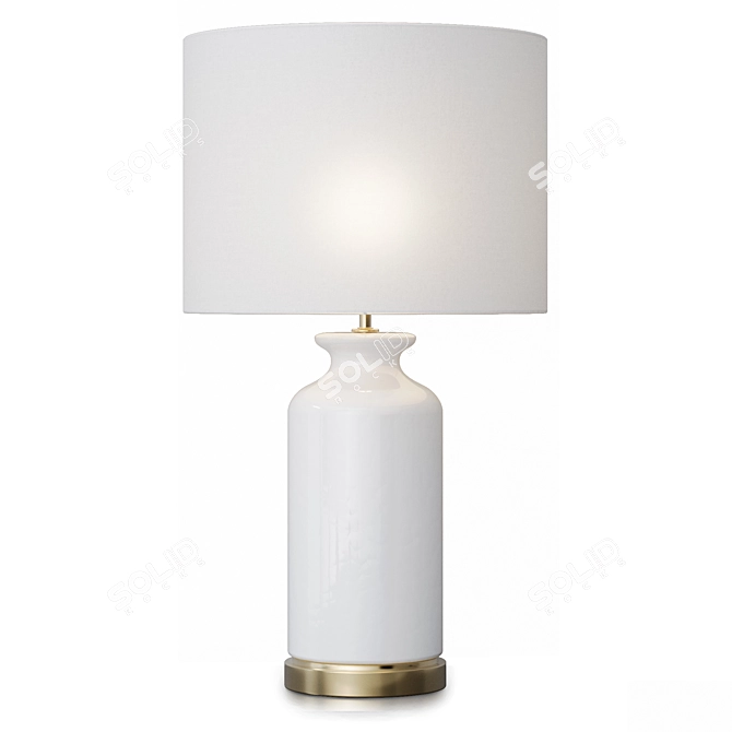 Elegant Table Lamp Barbara 3D model image 1