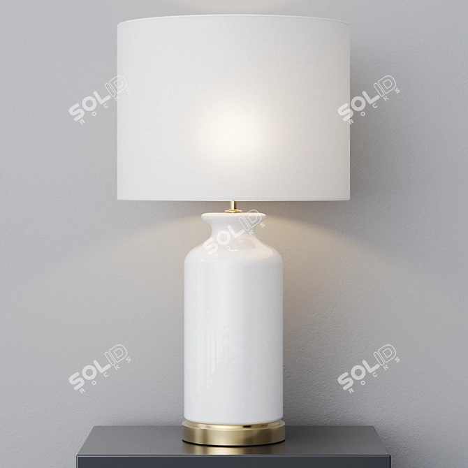 Elegant Table Lamp Barbara 3D model image 5