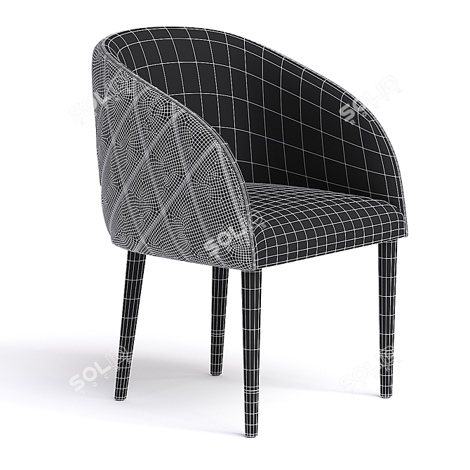 Modern Style Chair 3D Model 3D model image 3