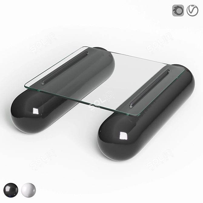 Celestial Ceramic Coffee Table 3D model image 1