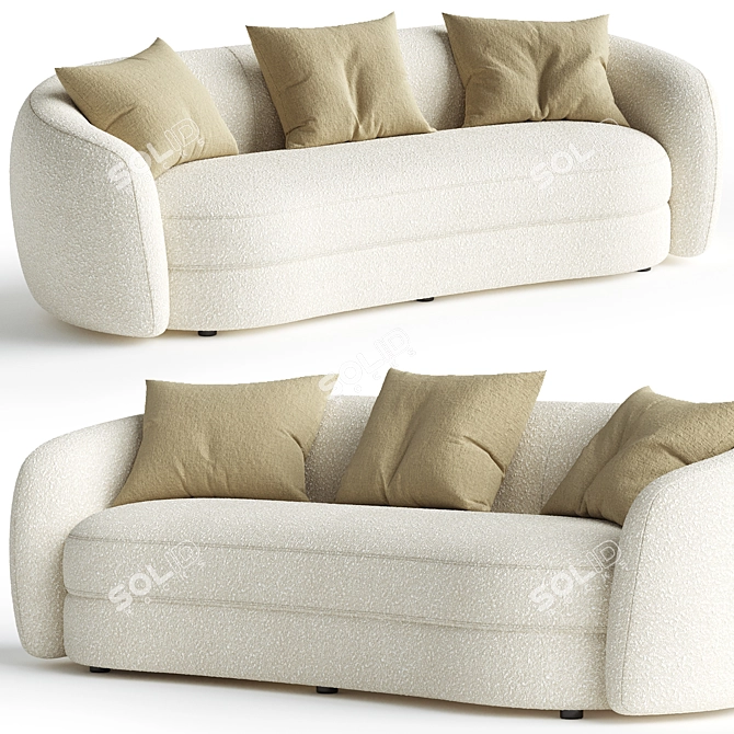 Elegant Eichholtz Blaine Sofa 3D model image 1