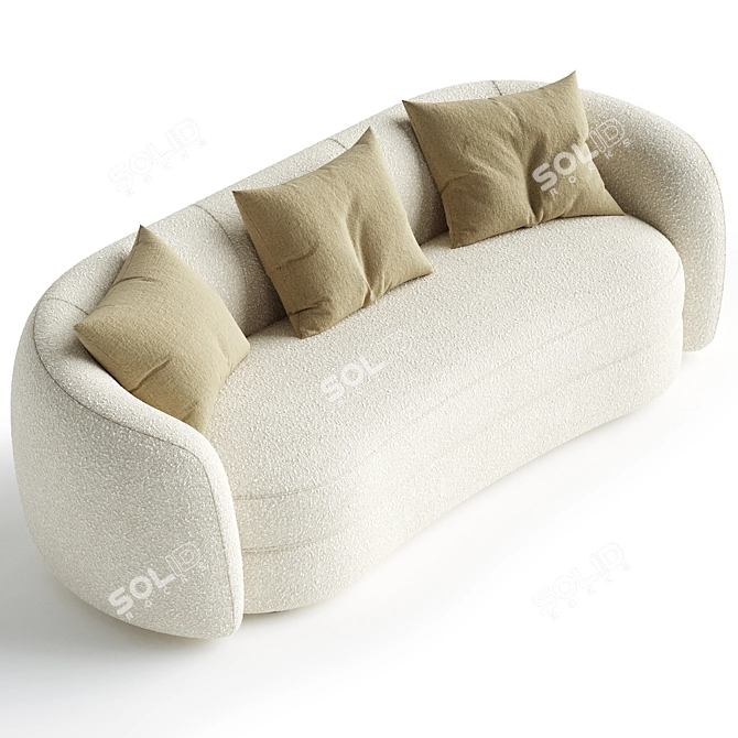Elegant Eichholtz Blaine Sofa 3D model image 2